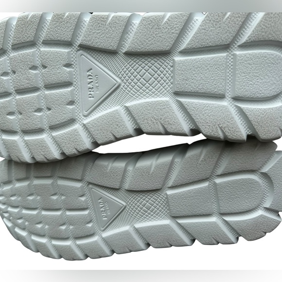 NWB PRADA***Nylon Lace-Up Mid-Top Sneakers****EU 39.5 US 9.5 $1020 - Picture 10 of 11